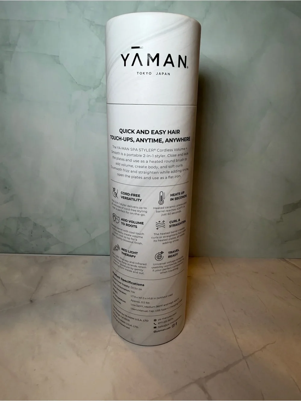 YA-MAN Spa Styler Cordless Volume + Smooth Hair Tool